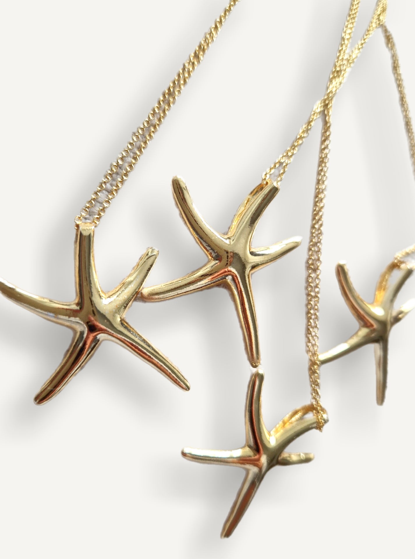 Luxury Gold Necklace - 24kt Gold Plated Starfish