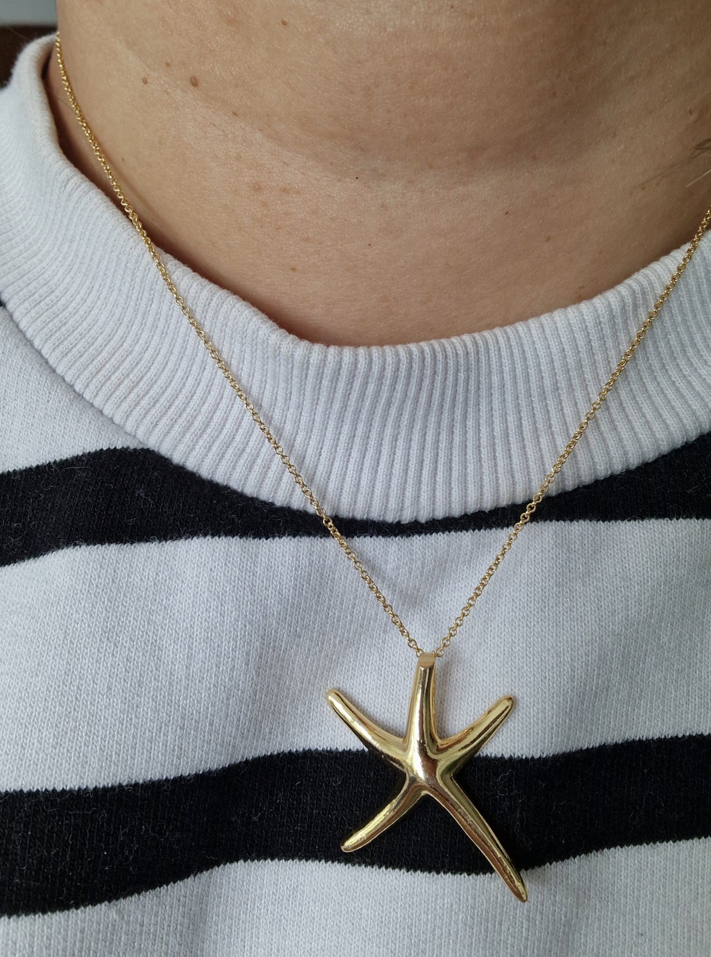 Luxury Gold Necklace - 24kt Gold Plated Starfish