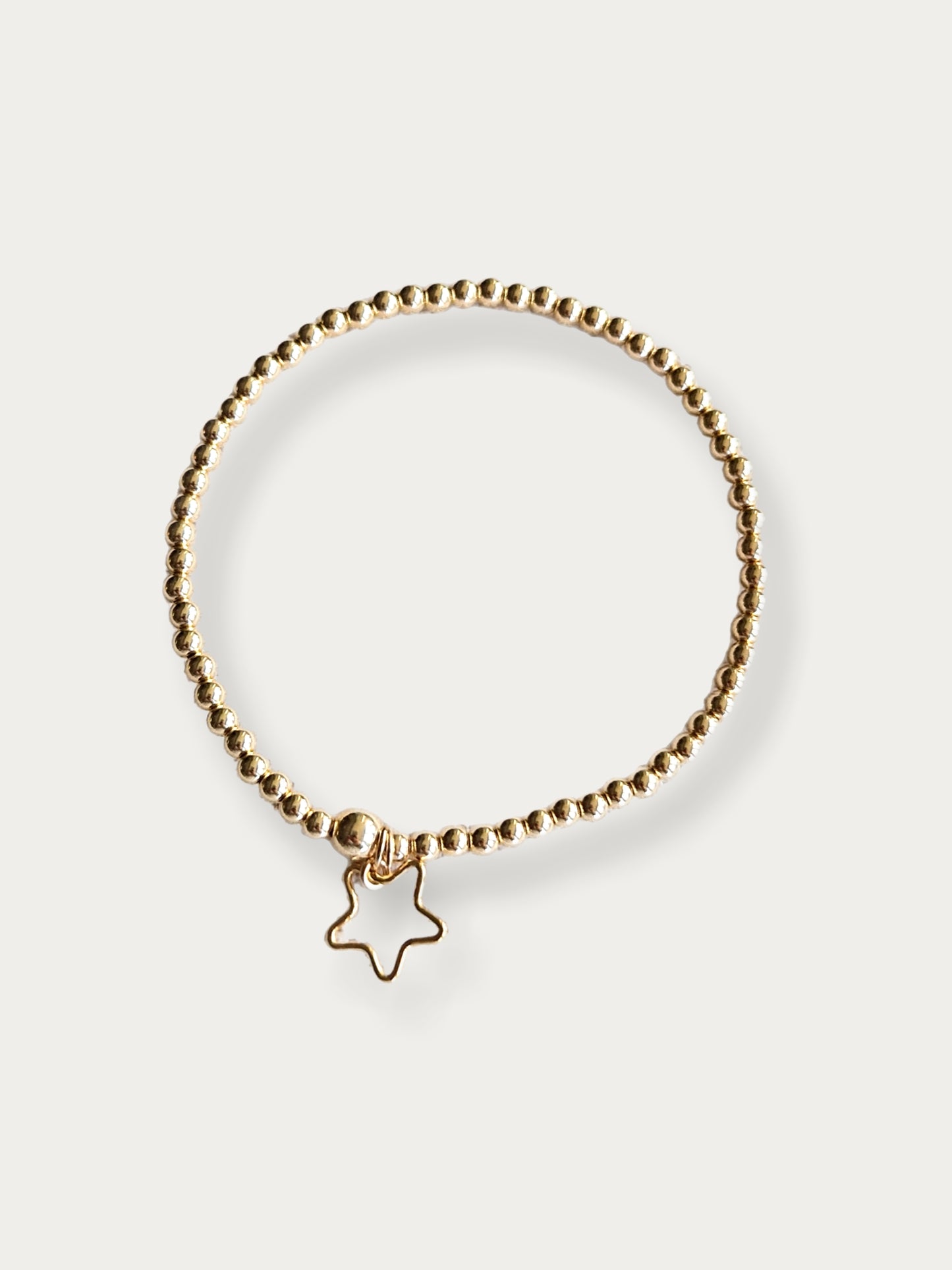 Gold Bobble Bracelet - 'Star' Frame