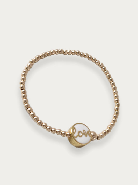 Gold Bobble Bracelet - Winter Love